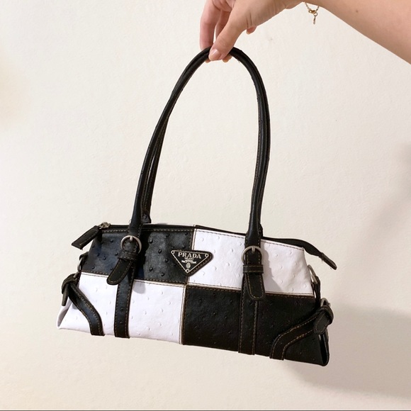 prada checkered handbag